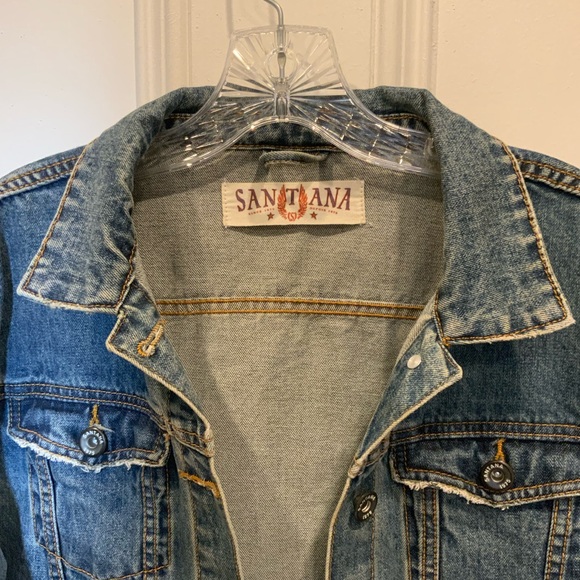 Santana Jean Jacket  with Accented Stitching on Front - Size M - Picture 2 of 5